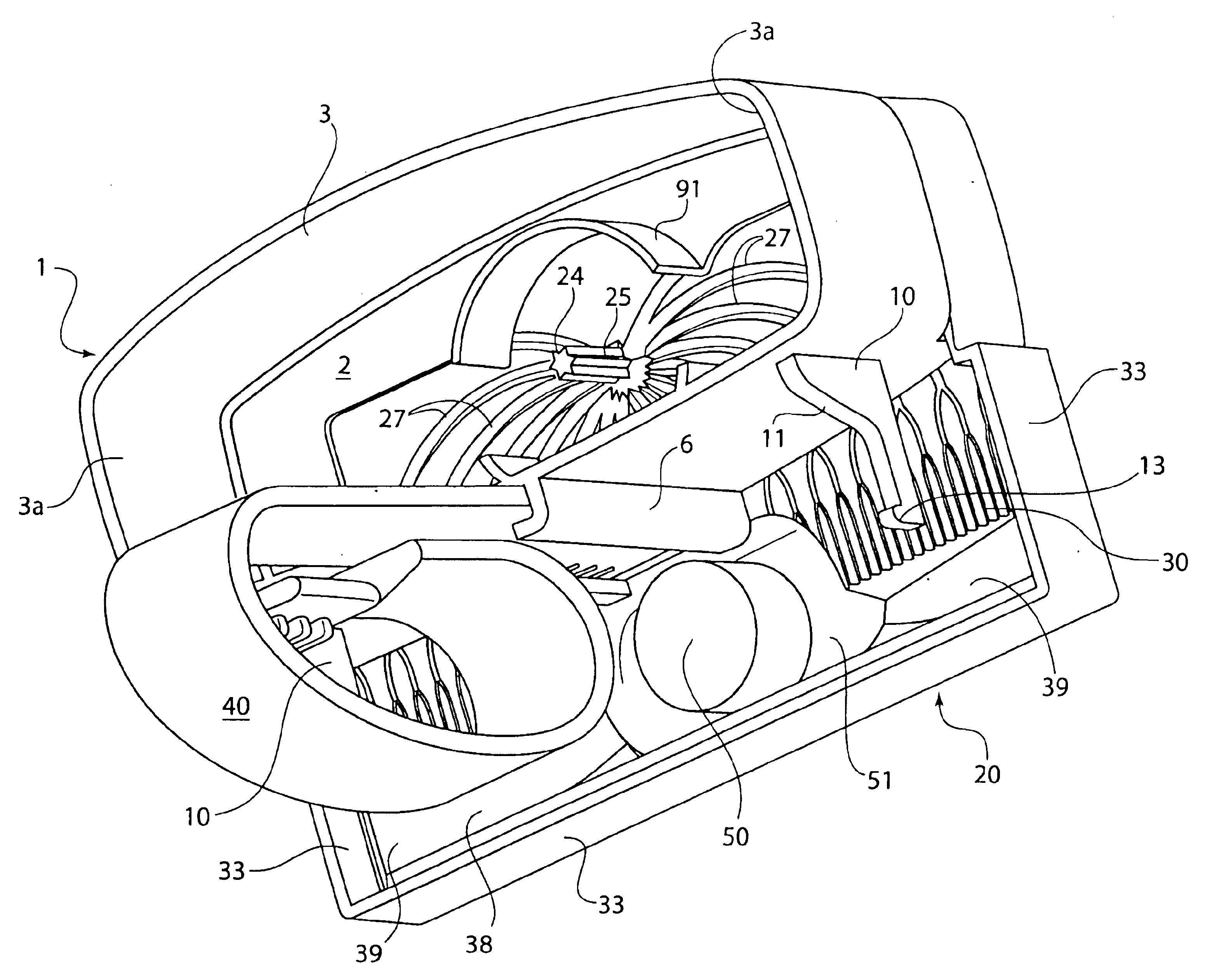 Device for dispensing a liquid active substance