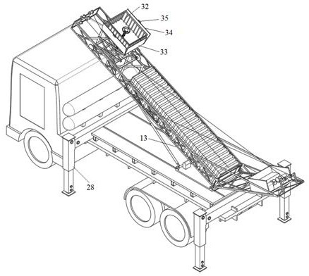 Multifunctional scaling ladder truck and working method