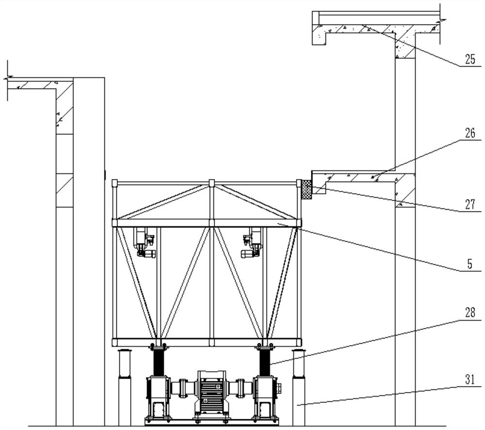 Stage lifting platform