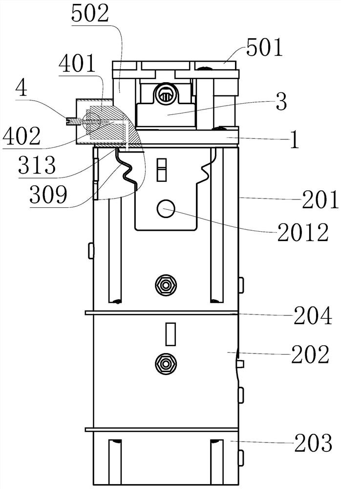 Flushing executing mechanism for vacuum closestool