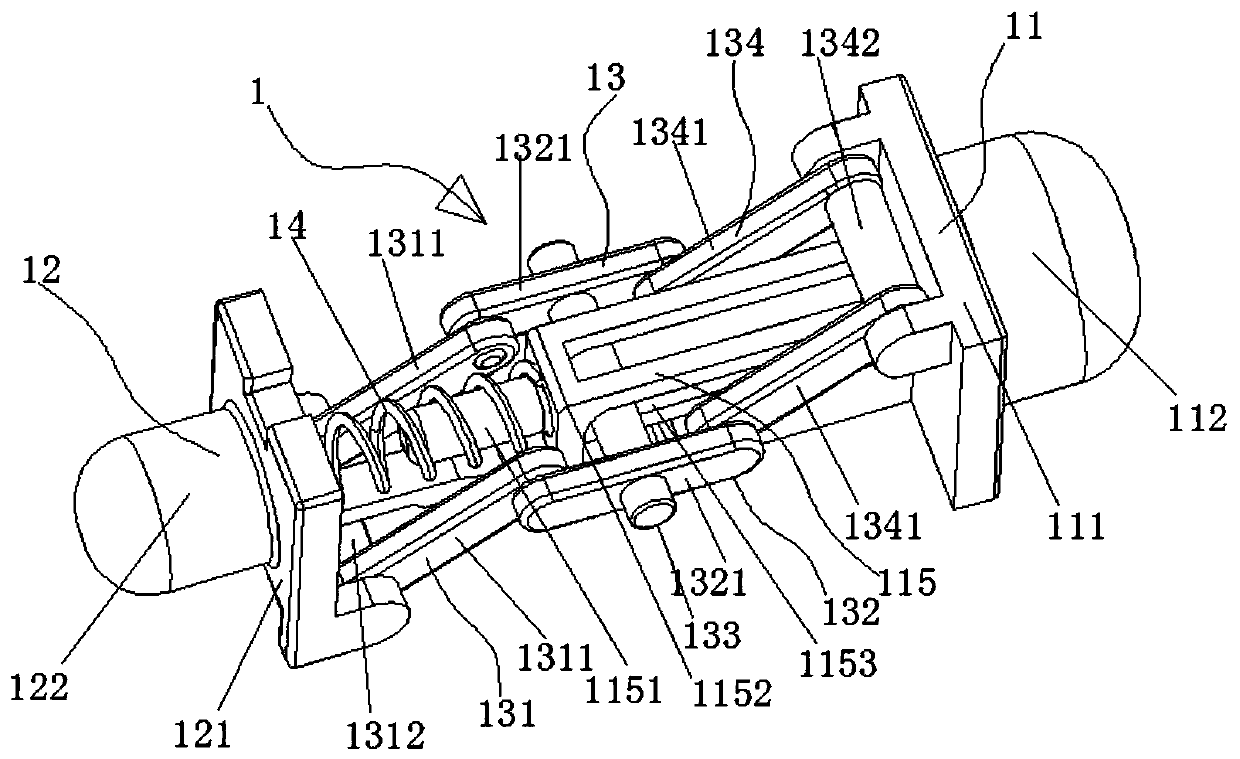 Both-way locking mechanism, splicing unit and spliced body