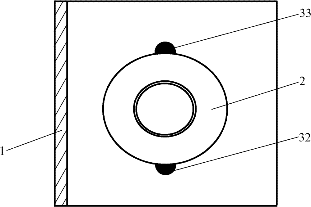 Cantilever beam device with increase of stimulated Brillouin scattering threshold value of rare earth doped fiber