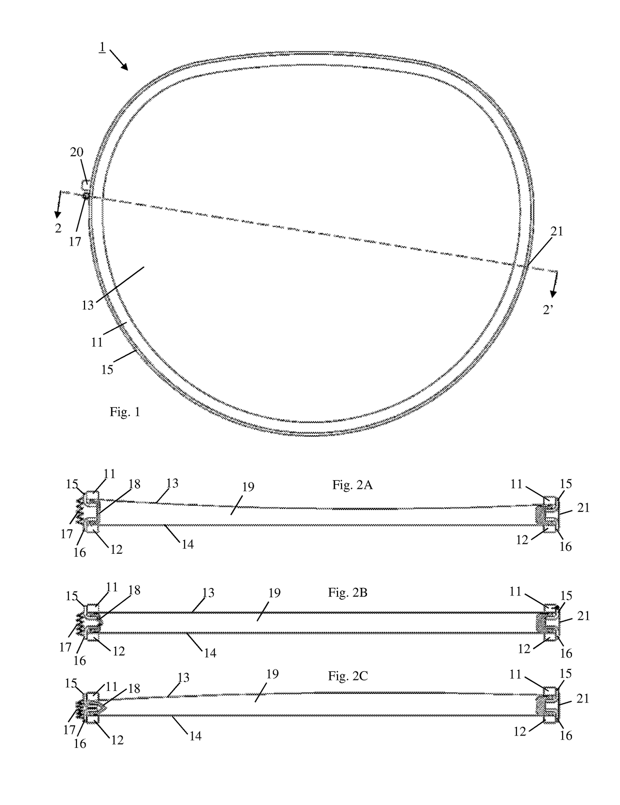 Adjustable focus spectacles with non-circular lenses