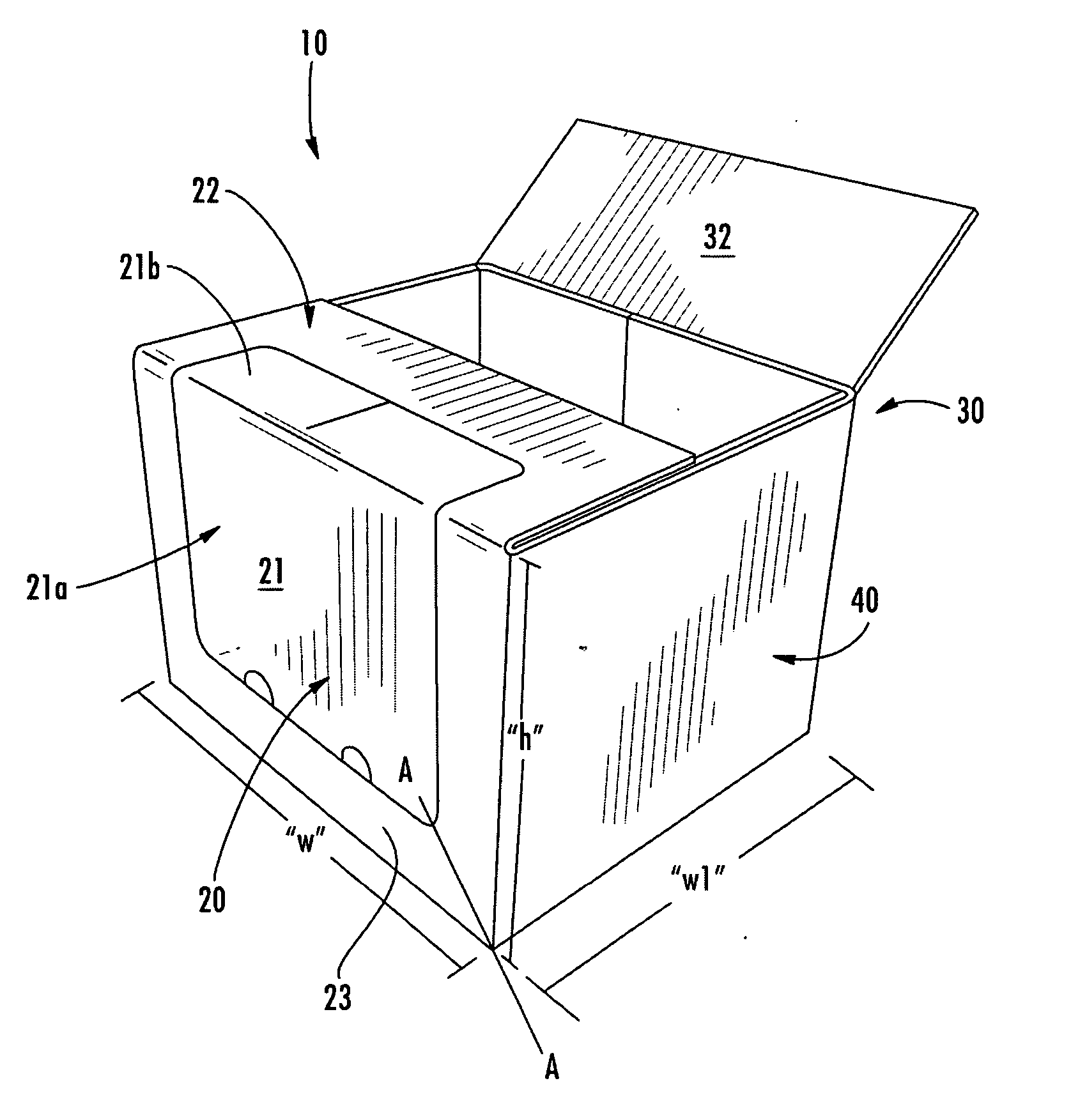 Display containers with removable panel