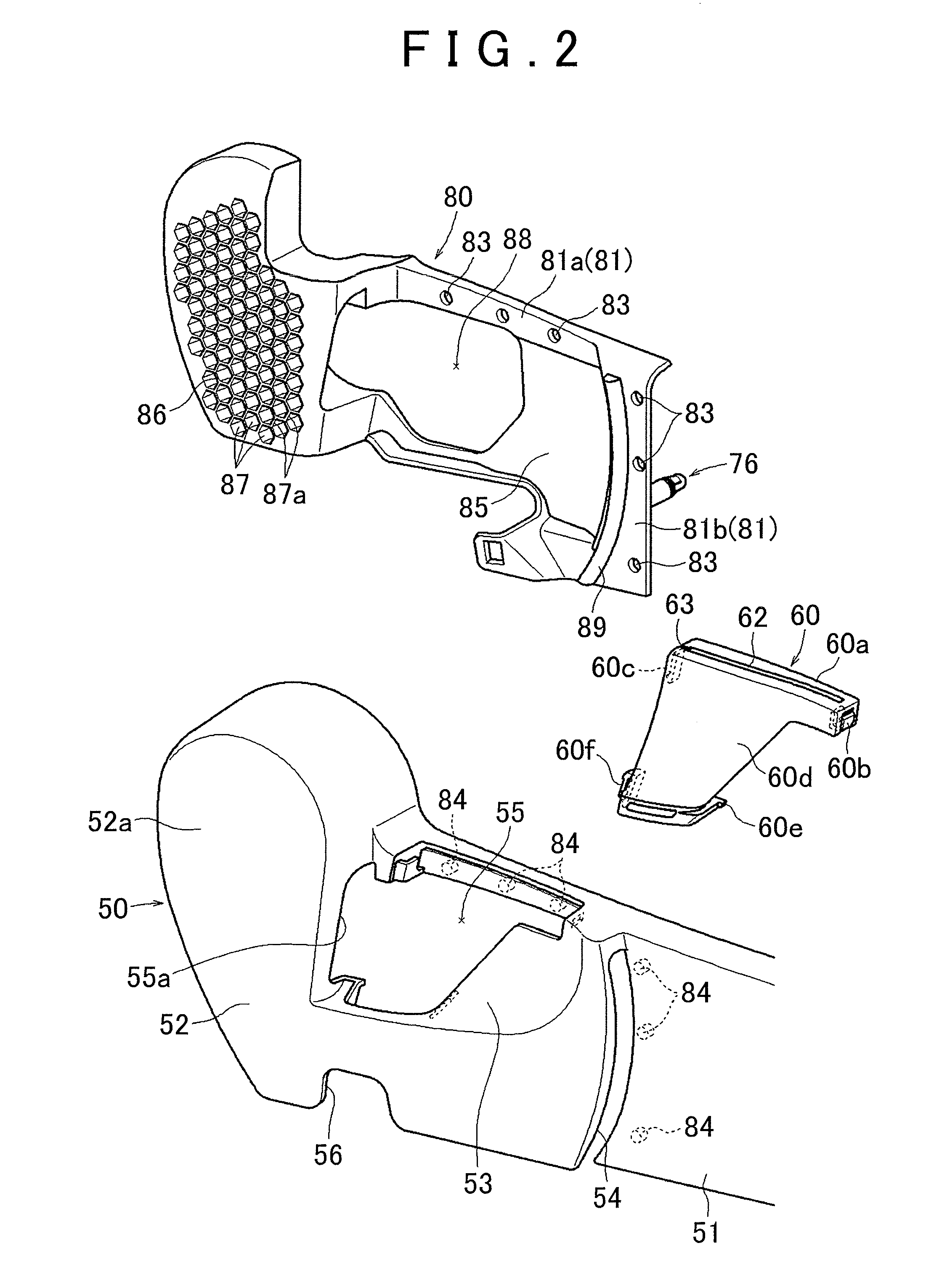 Side shield structure for vehicle seat