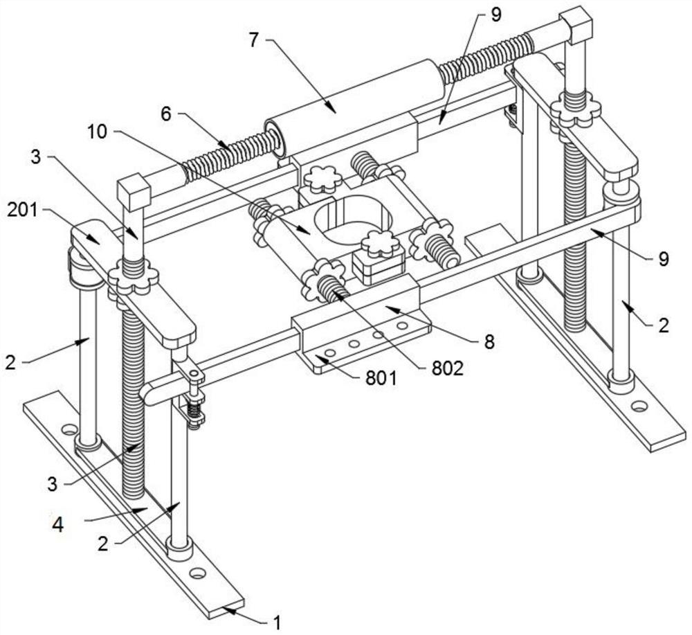 A pre-support protection device for high-end precious green planting