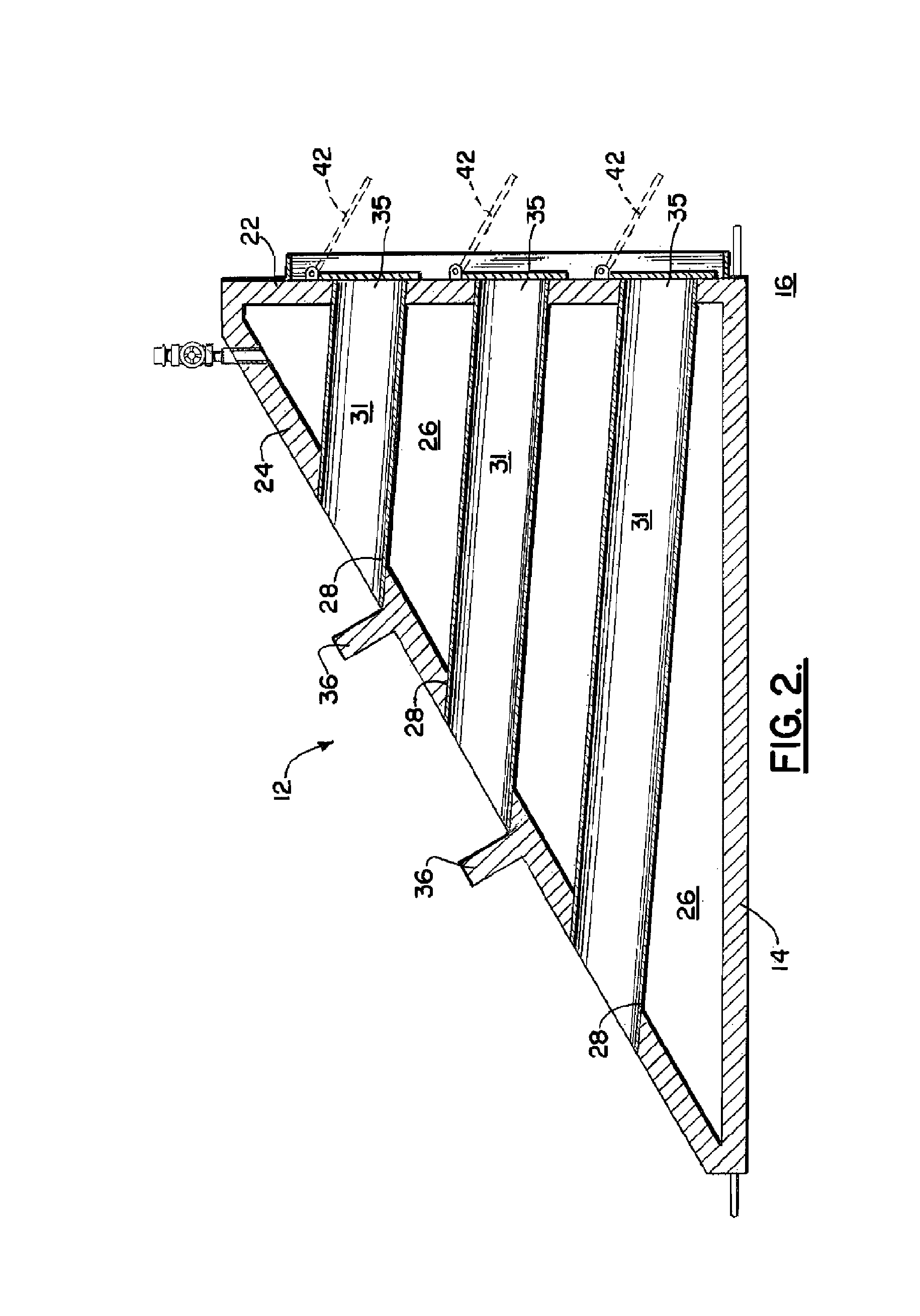 Water suppressor and sediment collection system for use in shallow and deeper water environments