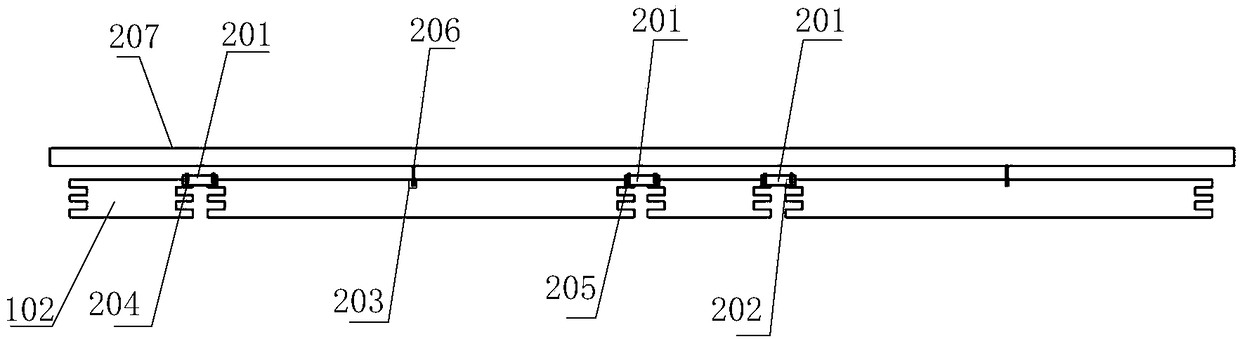 A track device for variable space residences