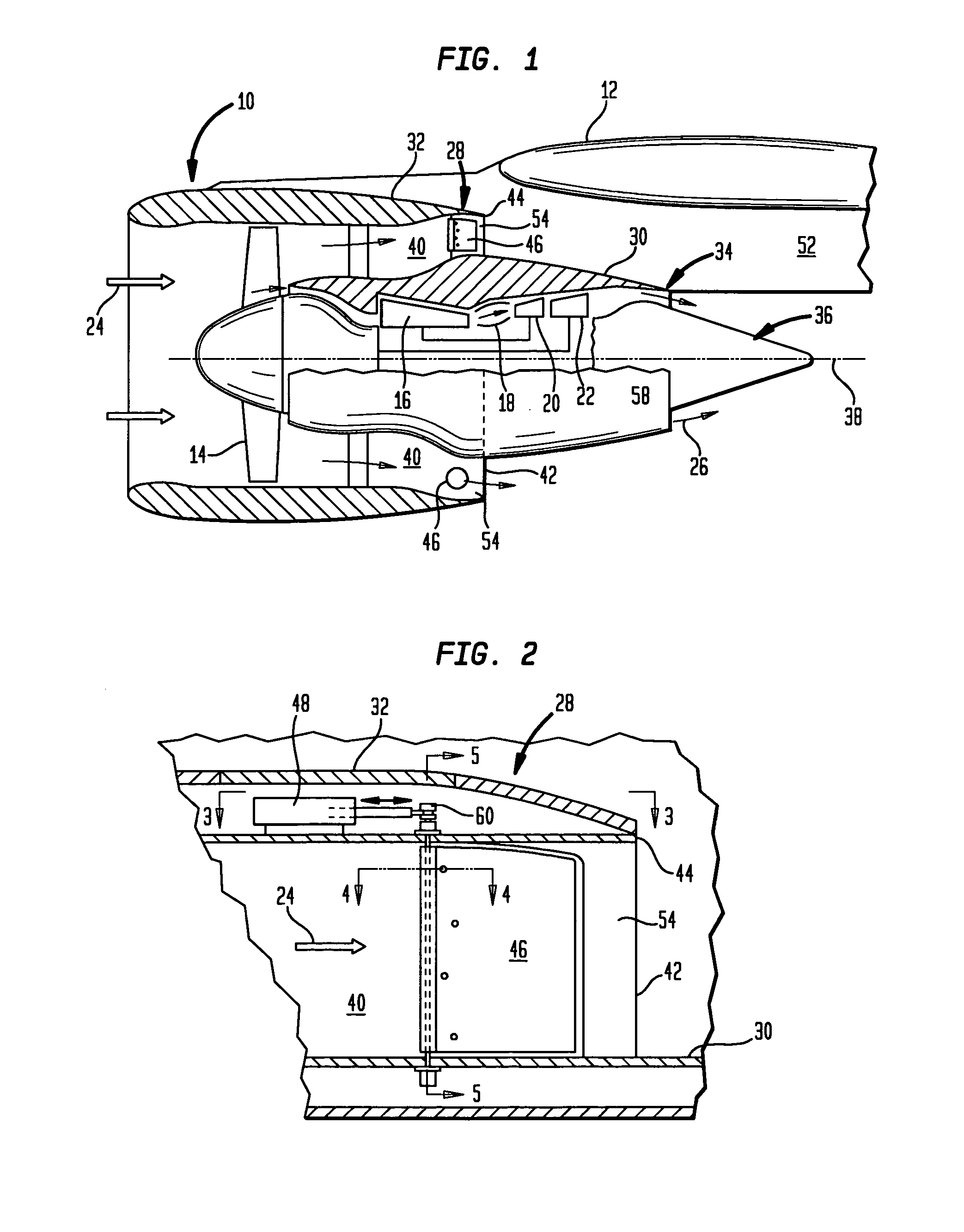 Turbofan variable fan nozzle