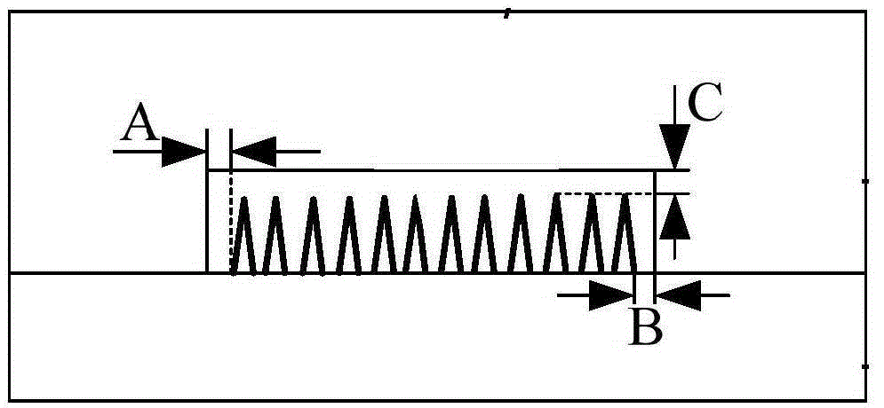 Embedded nanometer forest structure and preadaptation method thereof