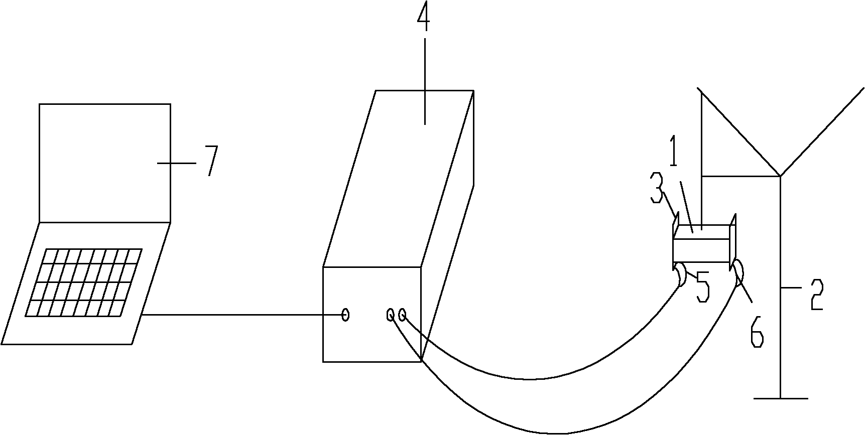 Device for testing different cracking conditions of interior of cement-based material and method