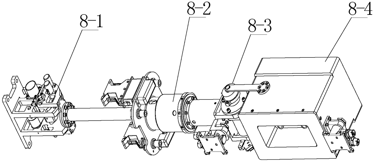 Follow-up gravity compensation device of three-degree-of-freedom space station cloud lamp