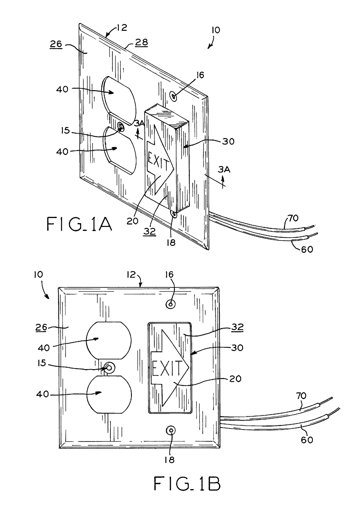 Electrical outlet cover plate with signage feature