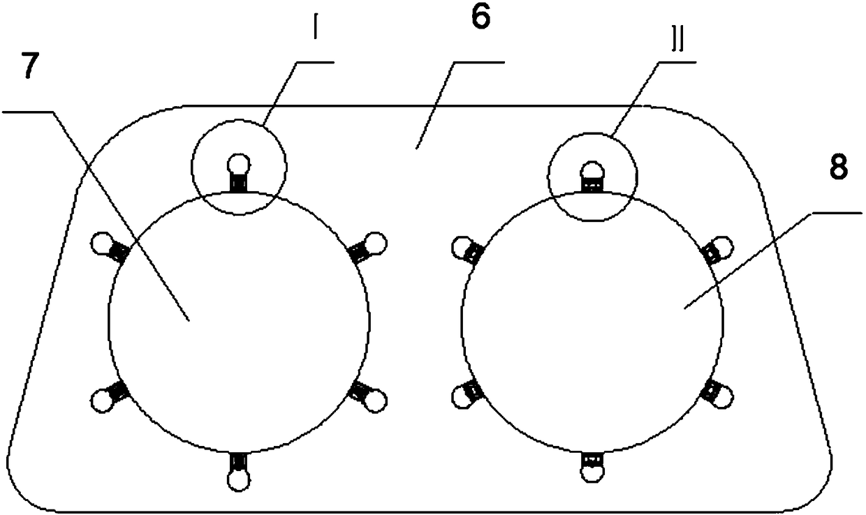 Elastic displacement compensating fixed-connection unit and deep sea multi-pressure-body combined type pressure structure