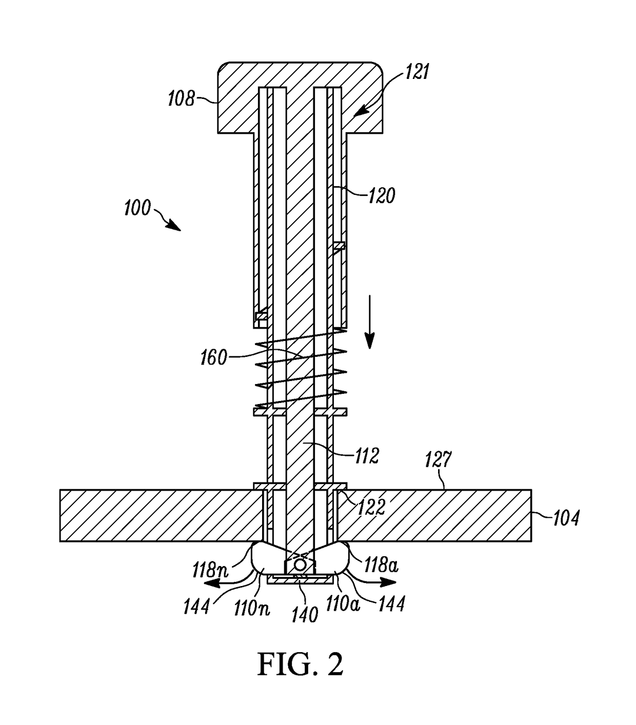 Heat sink connector pin and assembly