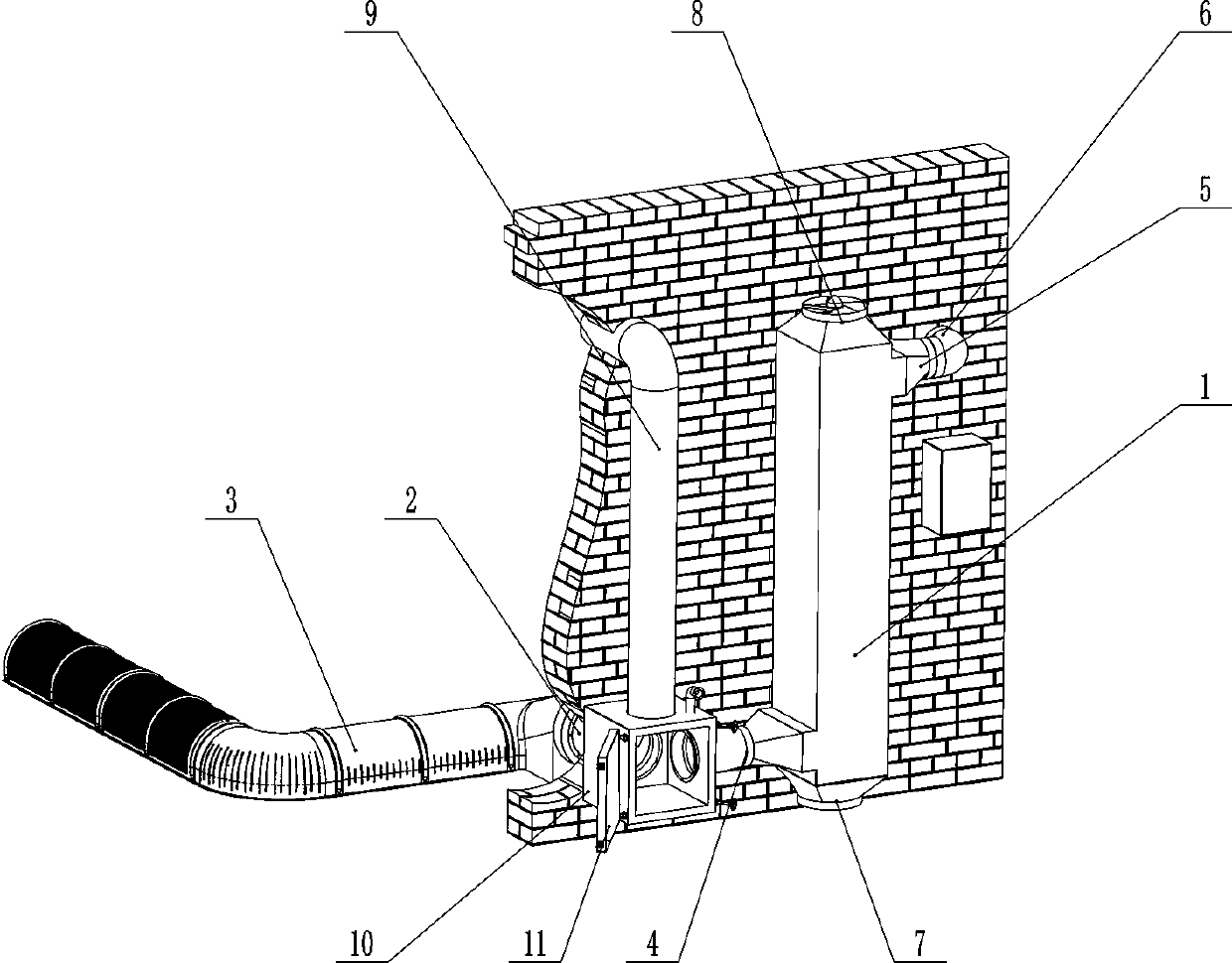 Sealed circulating flow heat exchange and cooling system for granary and cooling method thereof