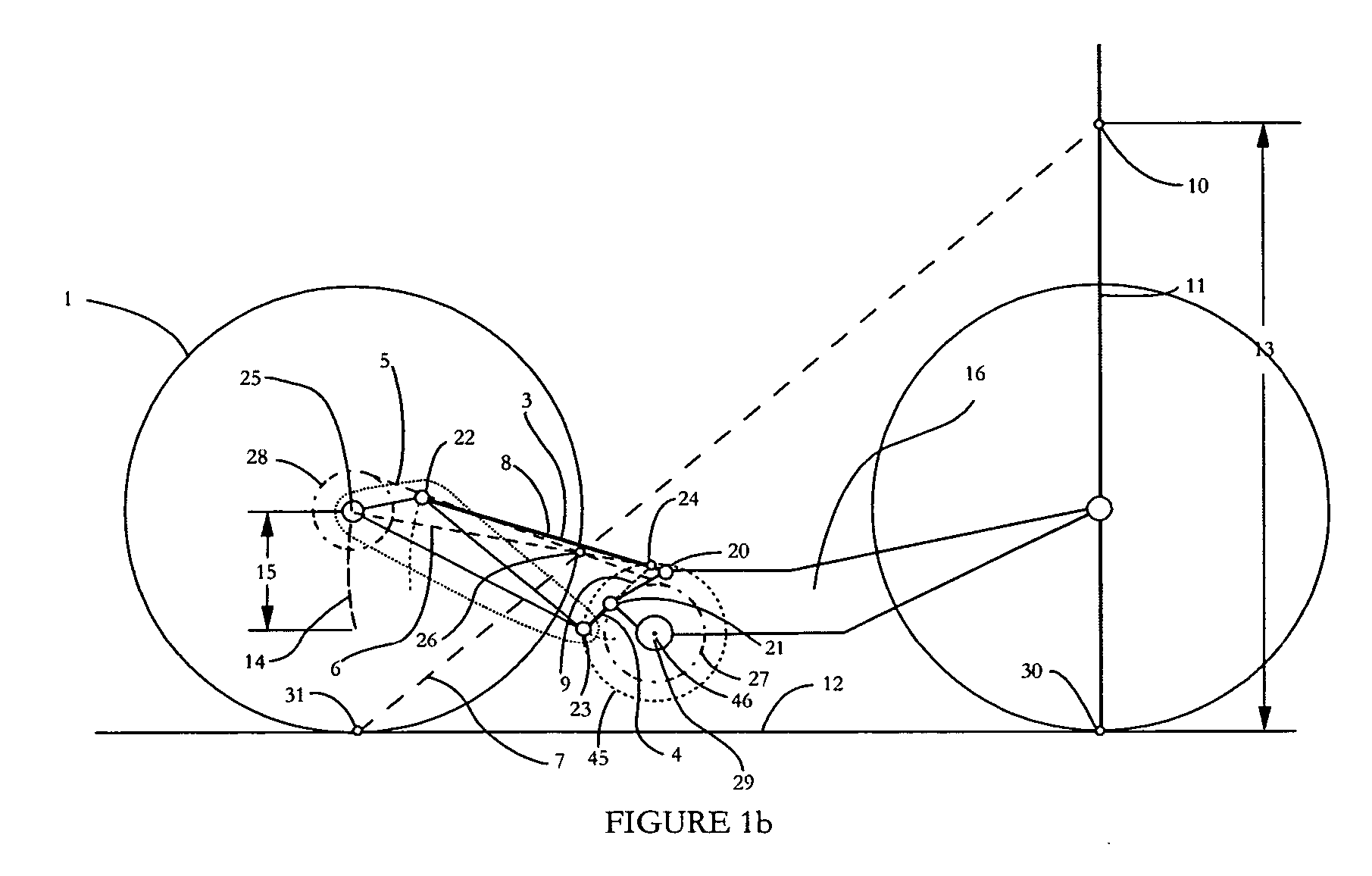 Vehicle suspension system for stable squat magnitude responses