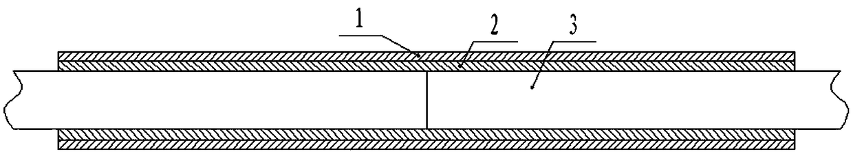 Butt-joint aluminum-embedded crimping structure and method for overhead conductor seven-stranded steel wire