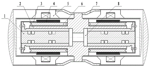 Opposed gas bearing linear compressor