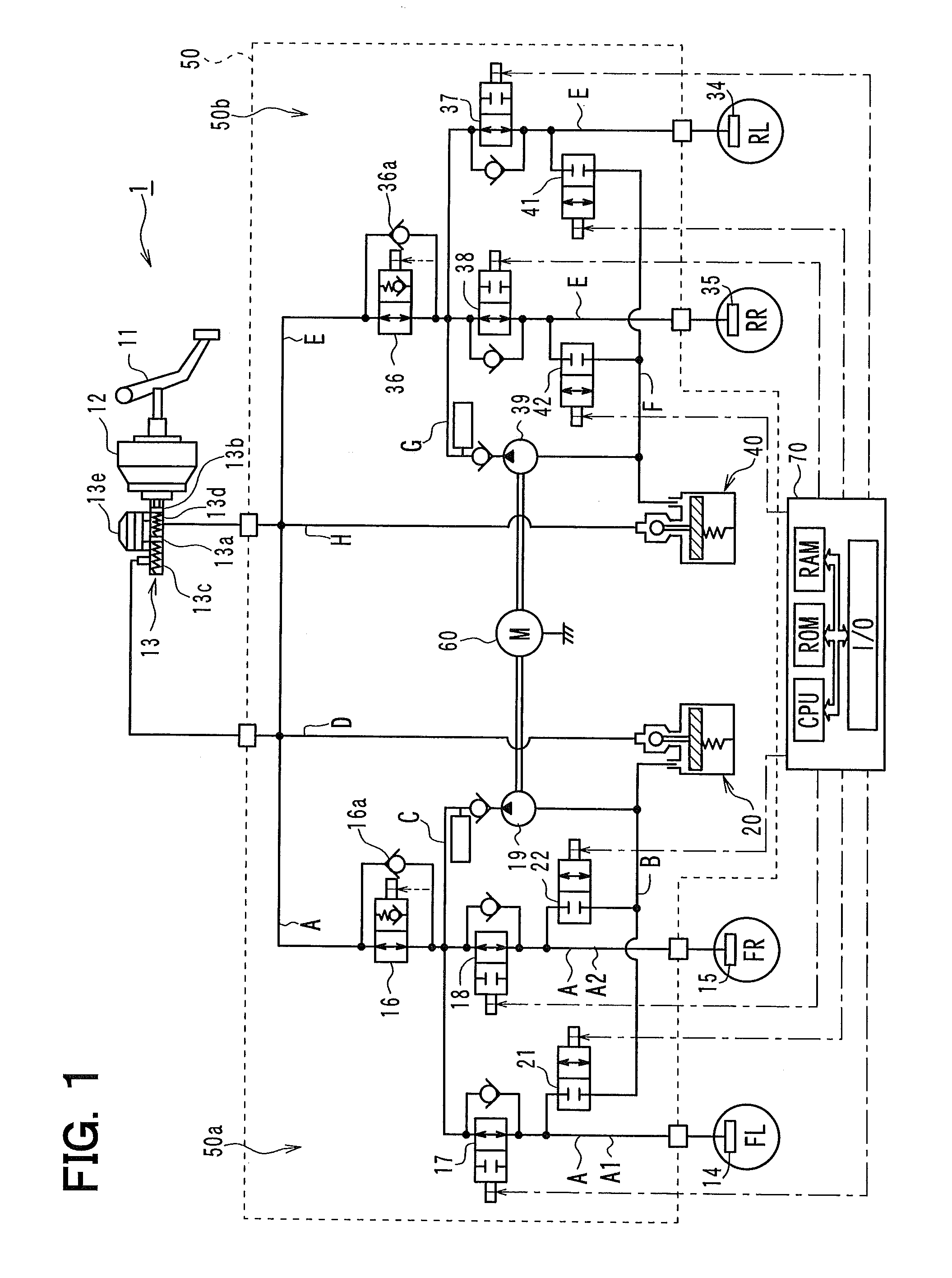 Rotary pump device and vehicle brake control system