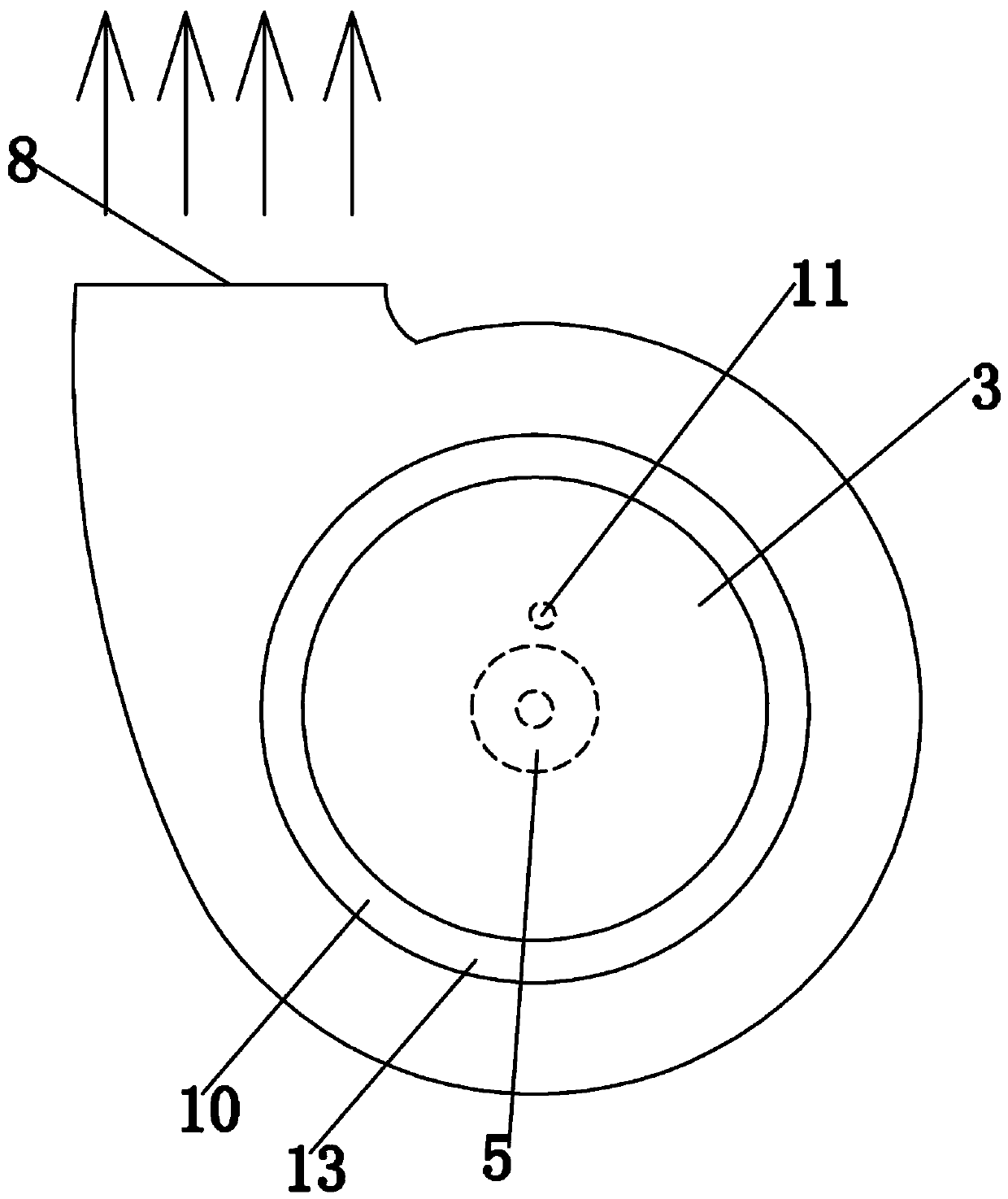 Volute fan for smoke exhaust ventilator