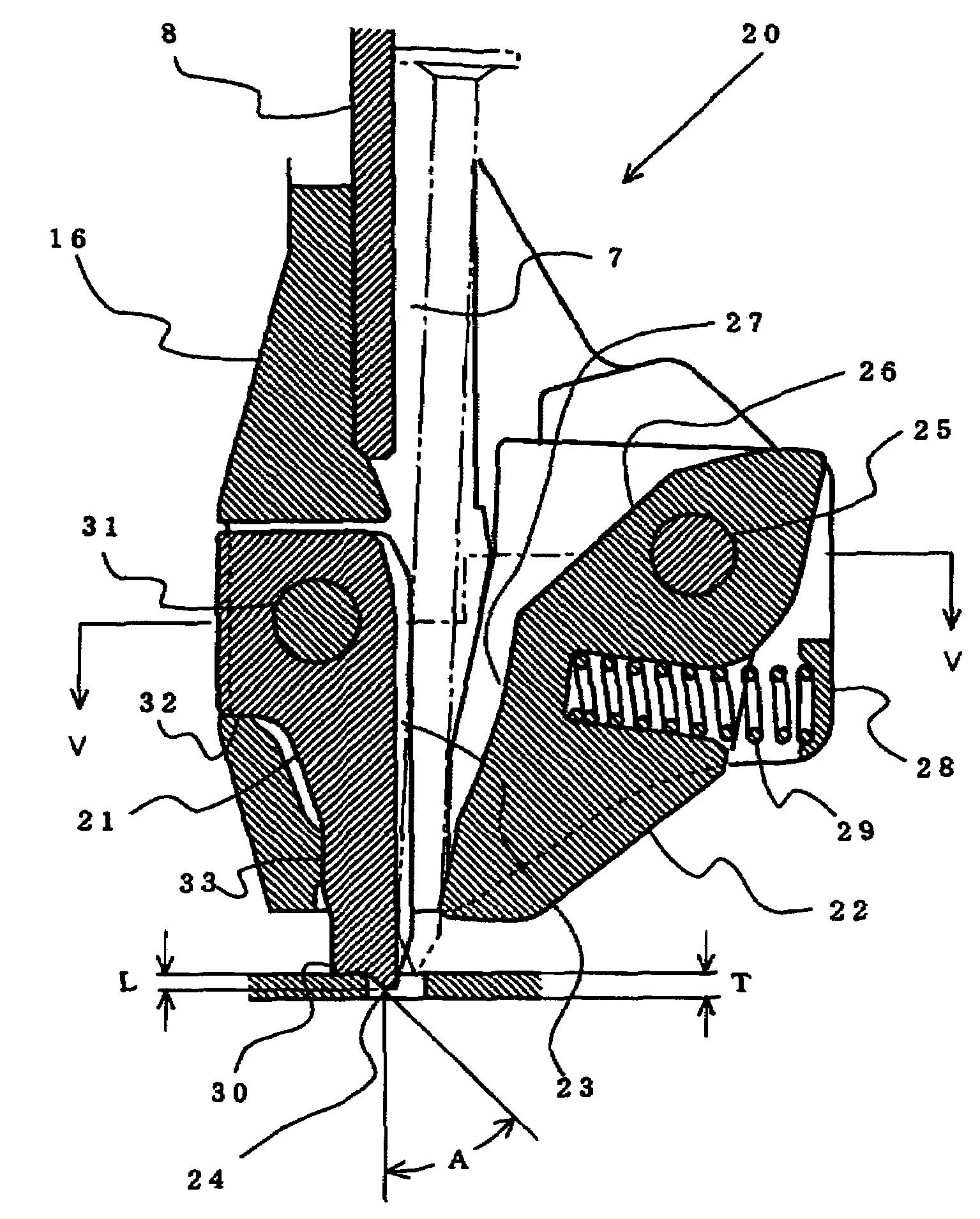 Nail guiding apparatus of nailing machine