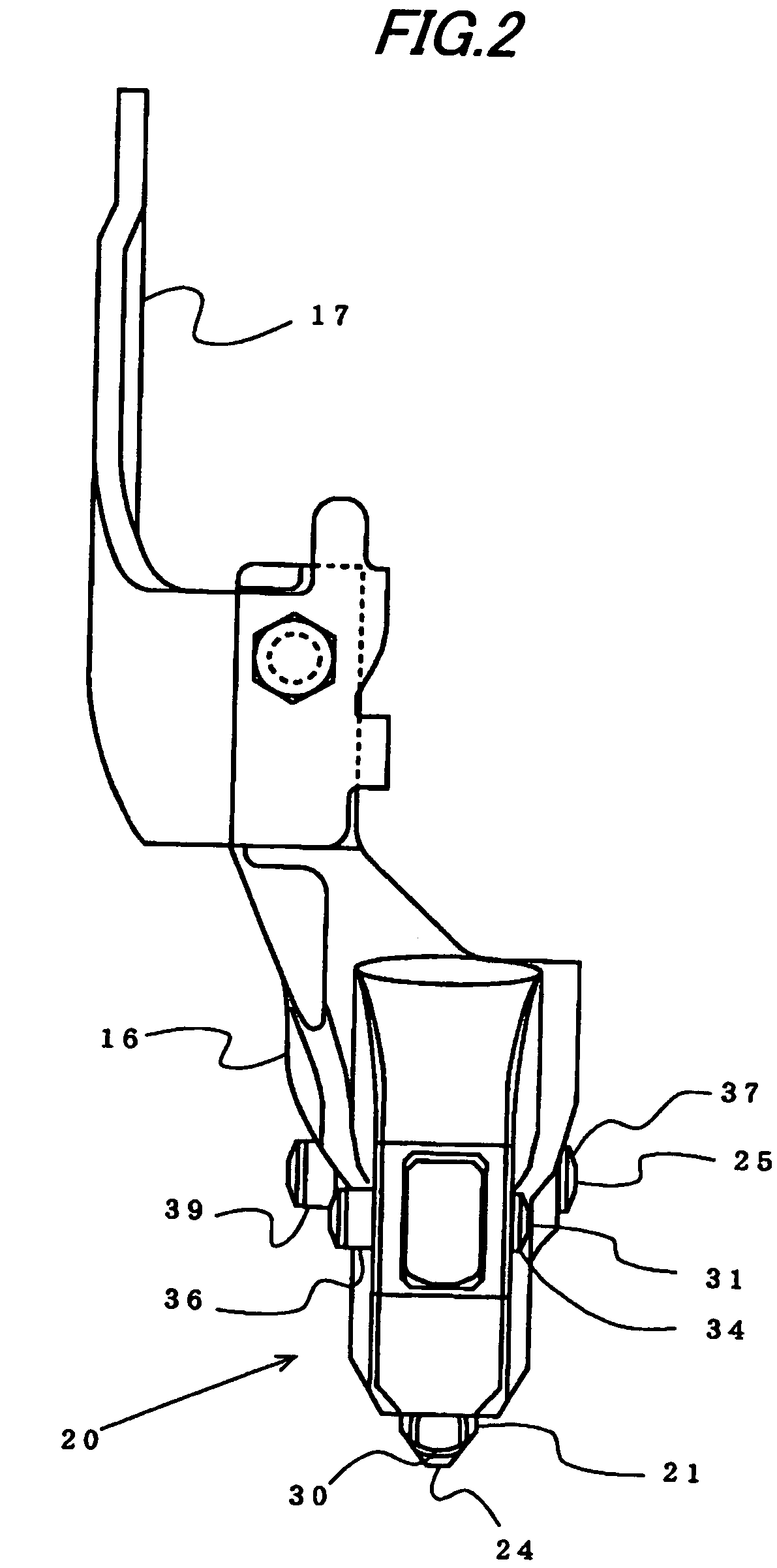 Nail guiding apparatus of nailing machine