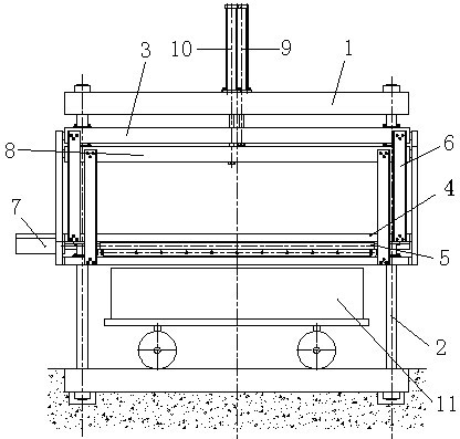 Cutting machine for foamed concrete blocks