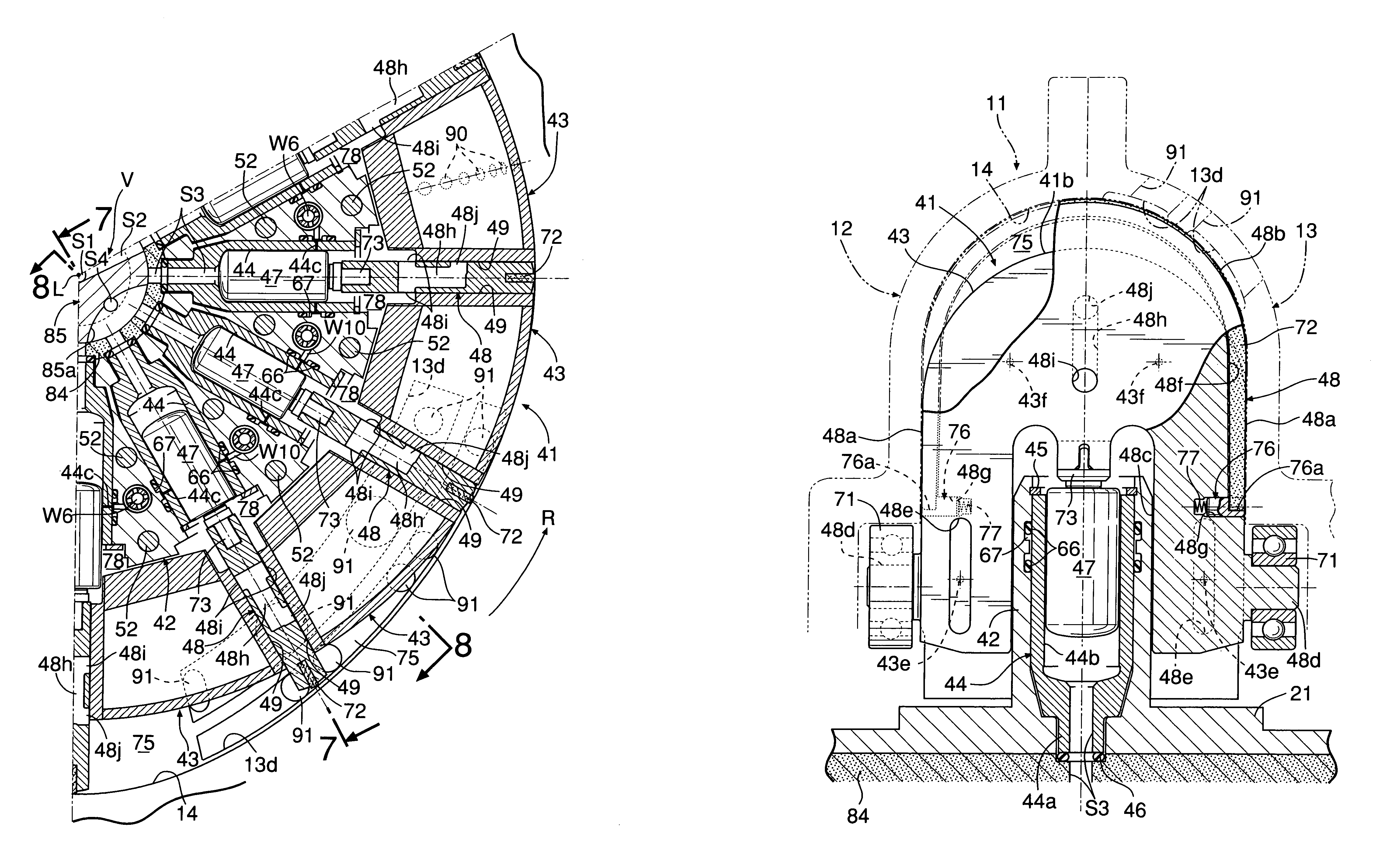 Rotating fluid machine