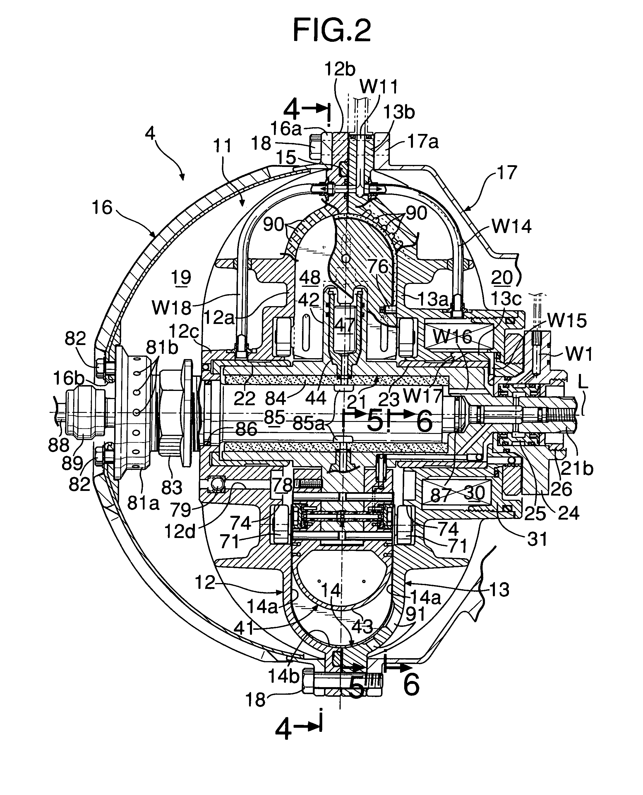 Rotating fluid machine