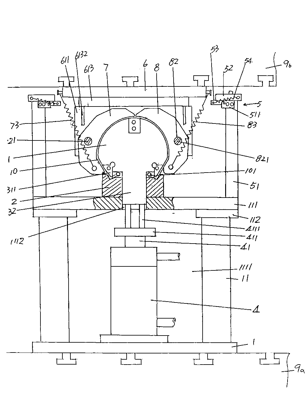 Handle forming mechanism used for bucket or pot type container