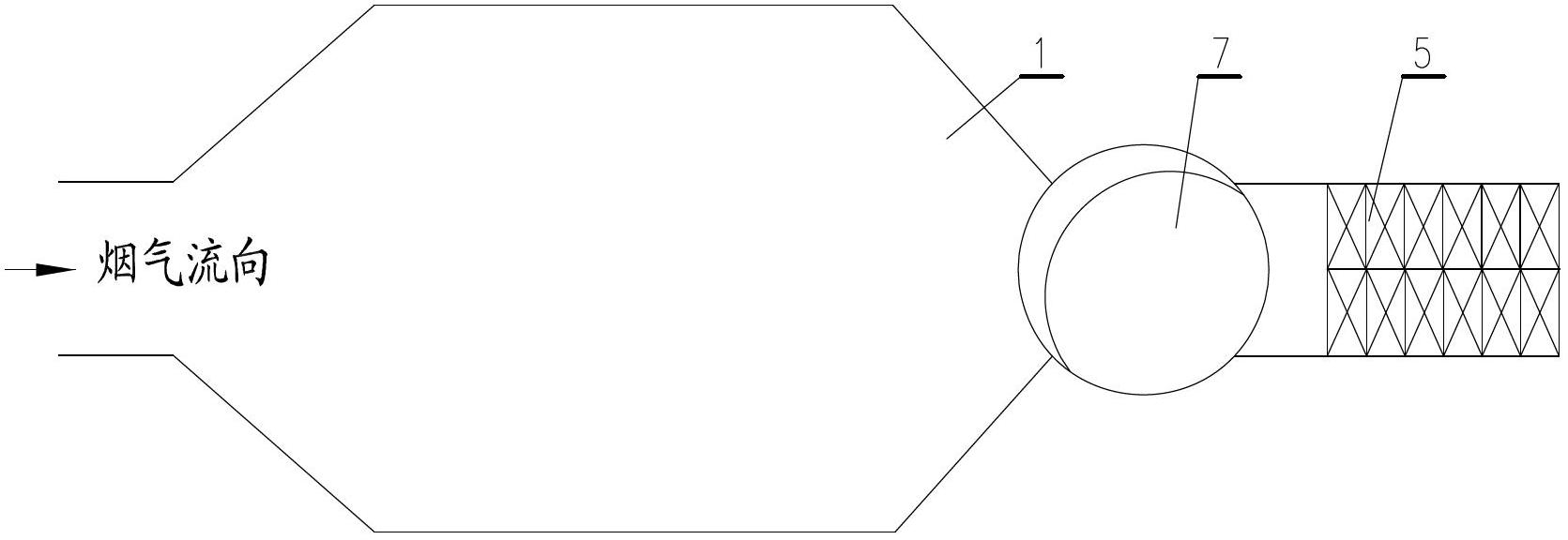 Low-temperature SCR (selective catalytic reduction) fixed bed fume denitration device for horizontal waste heat boiler