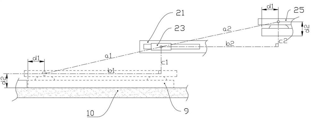 A tile automatic laying trolley