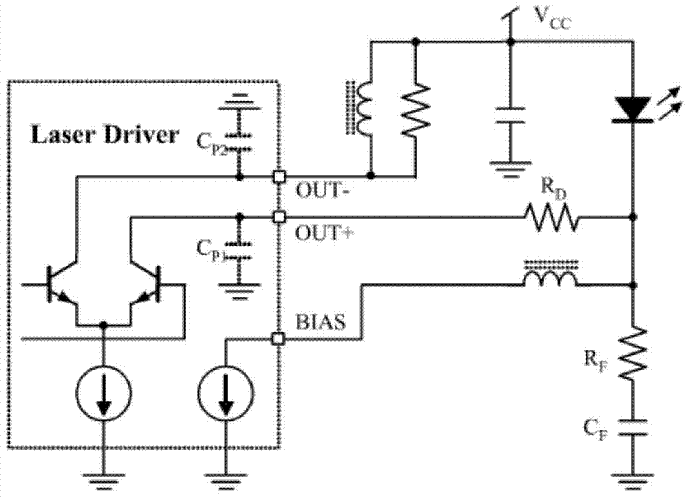 High-speed laser device driving circuit