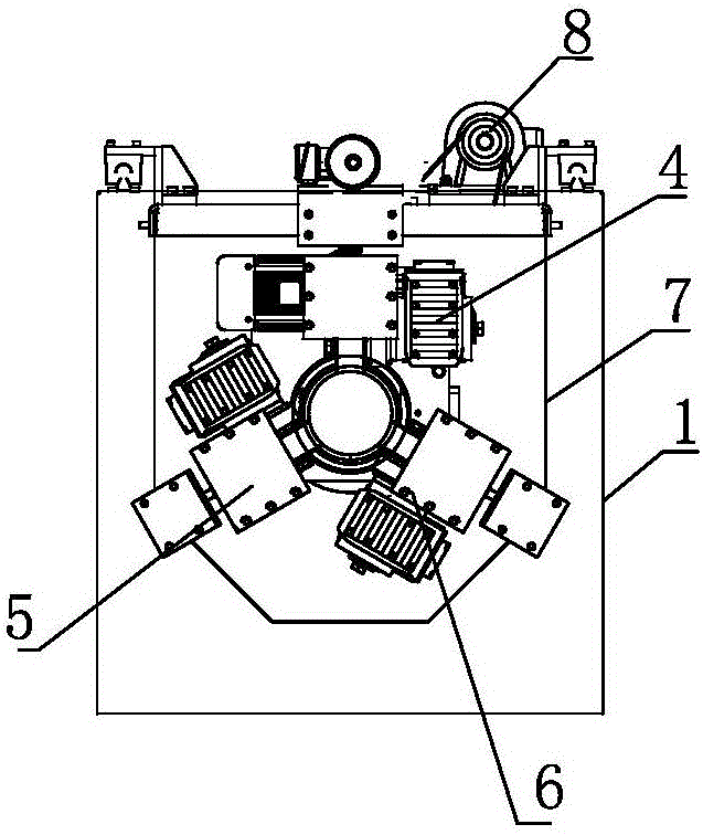 Electric pressure regulating type automatic pipe traction delivery and cutting device