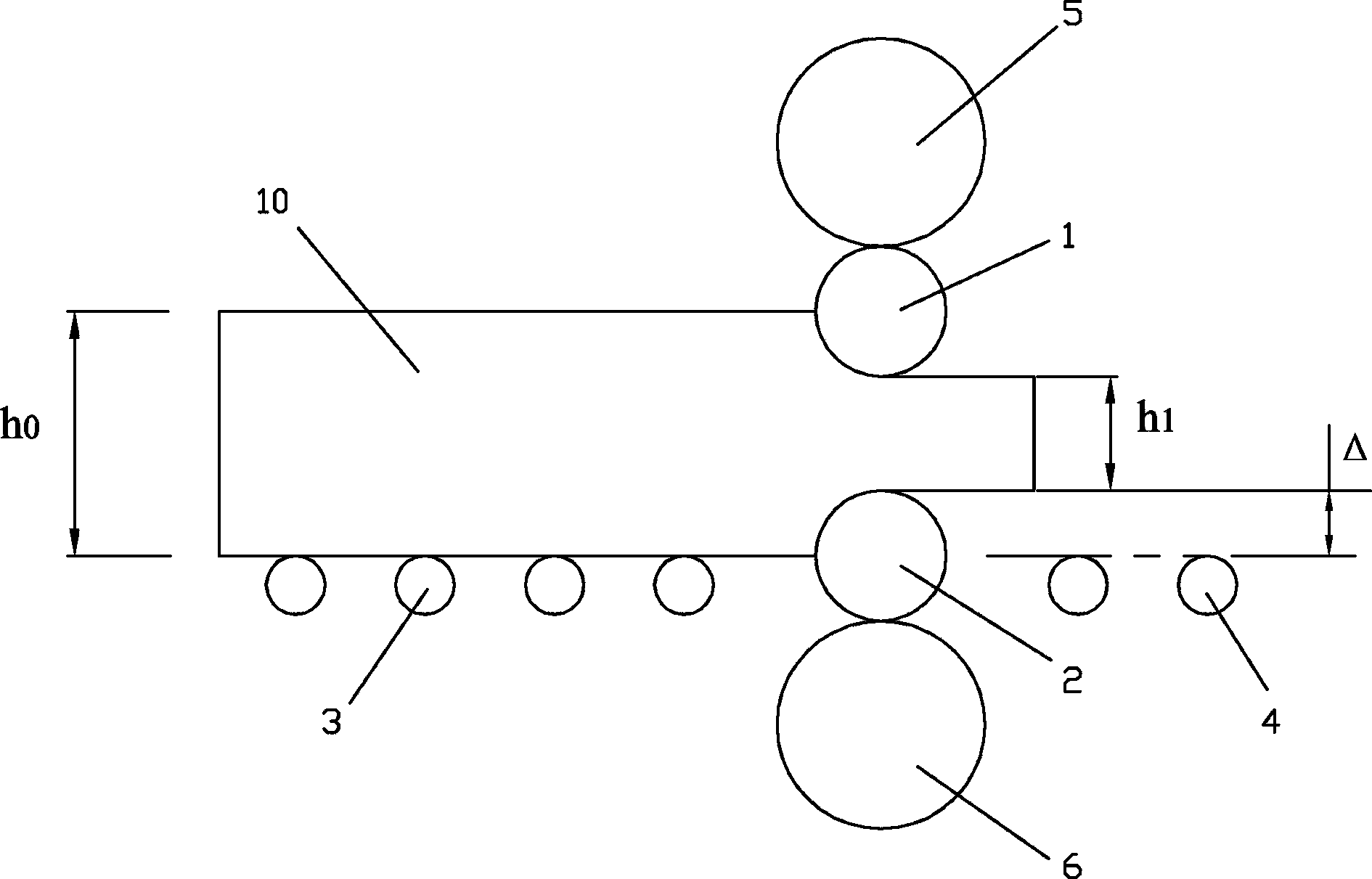 Head warping control method for rough rolling in production of hot-rolled steel strips