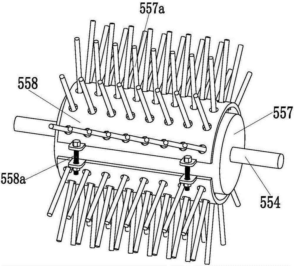 Automatic indoor building cleaning device with dust removing function