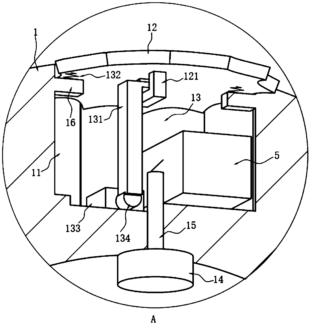 Throwing type unmanned aerial vehicle charging base station