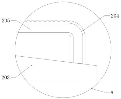 A surface anti-corrosion layer coating device for marine iron outfitting processing