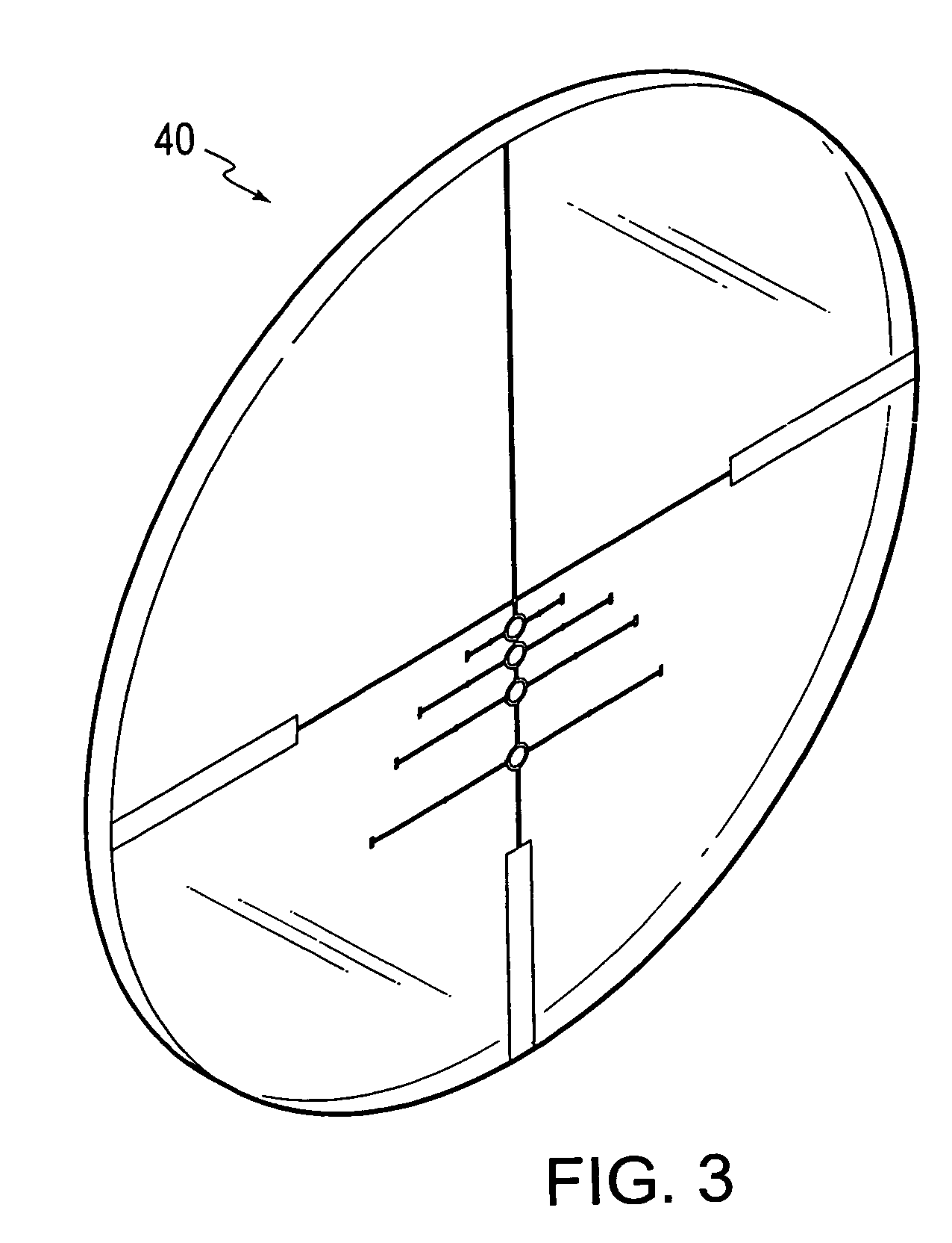 Gun sight reticle having open sighting areas for bullet drop compensation