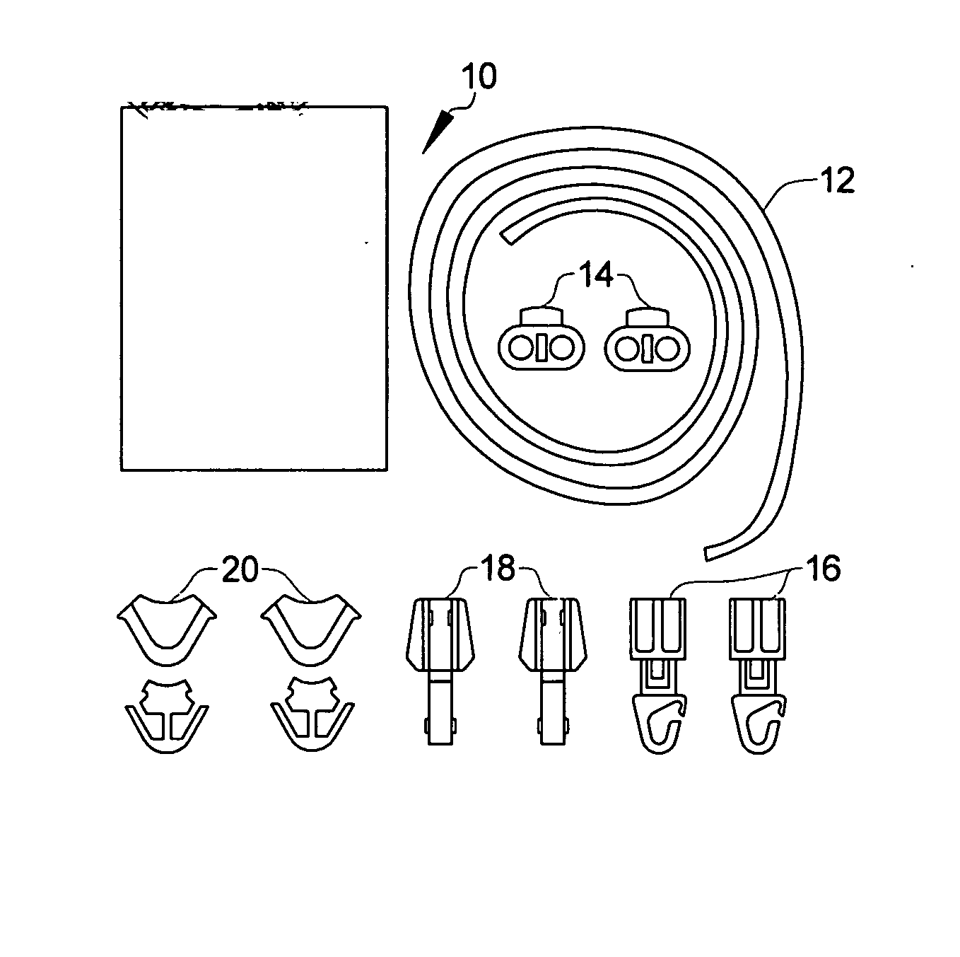 Elastic lace and attachment system for shoes