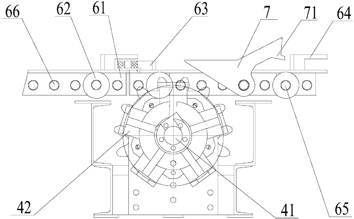 A coal mine maneuvering vehicle curve traction track system