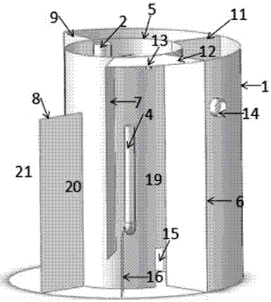 Pneumatic stirring mixing sludge automatic reflux domestic sewage purification treatment device