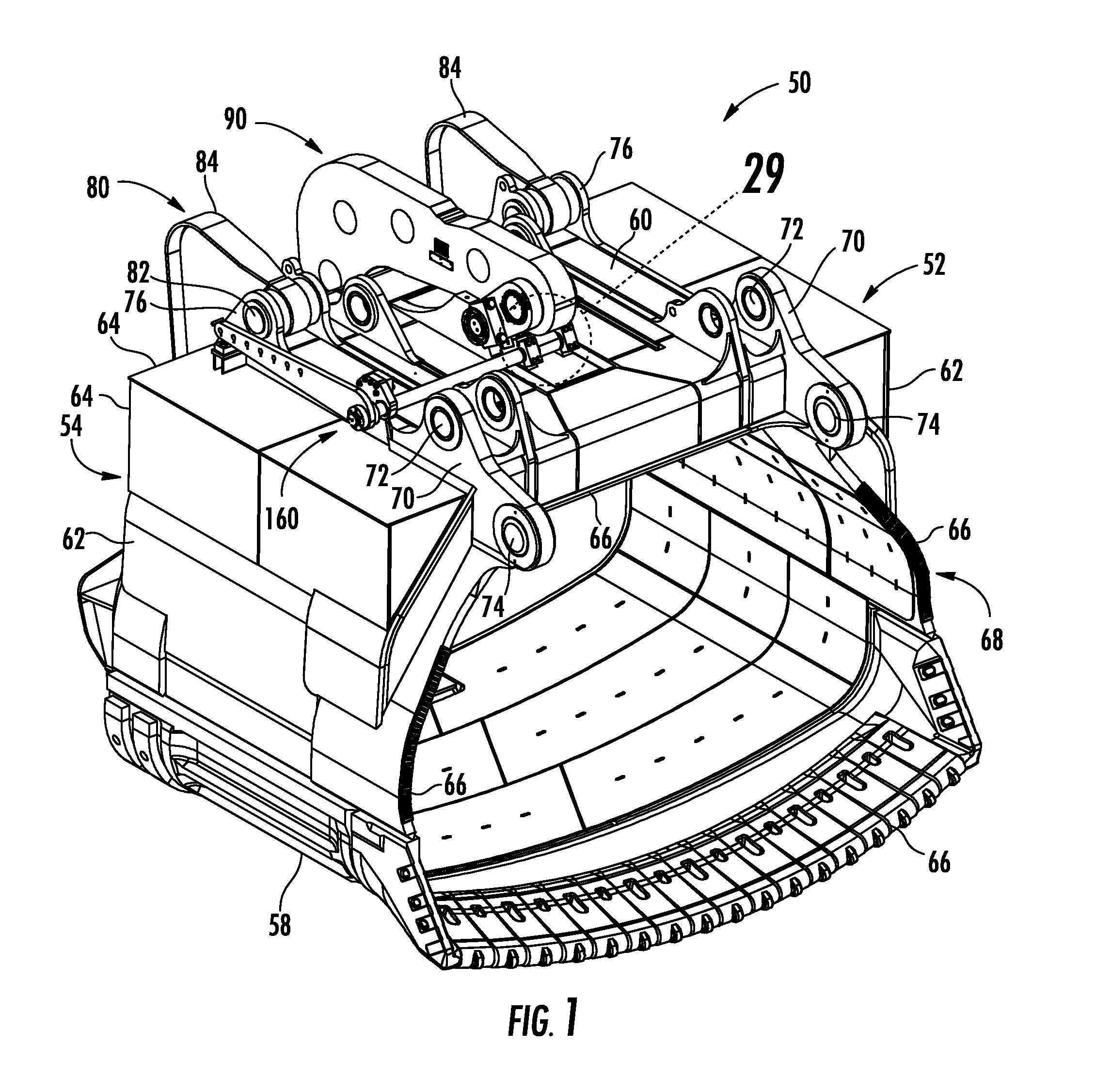 Dipper door assembly