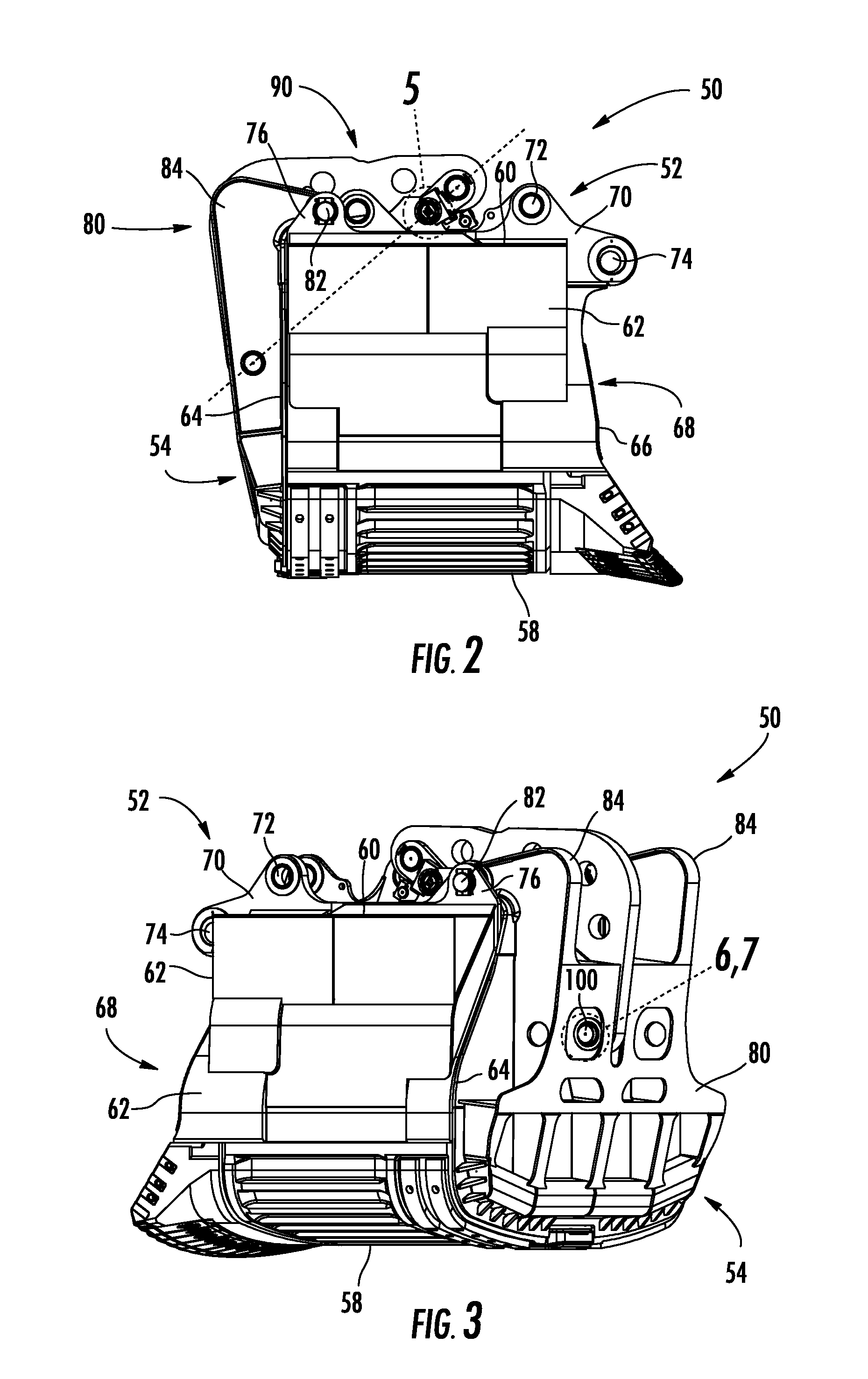 Dipper door assembly