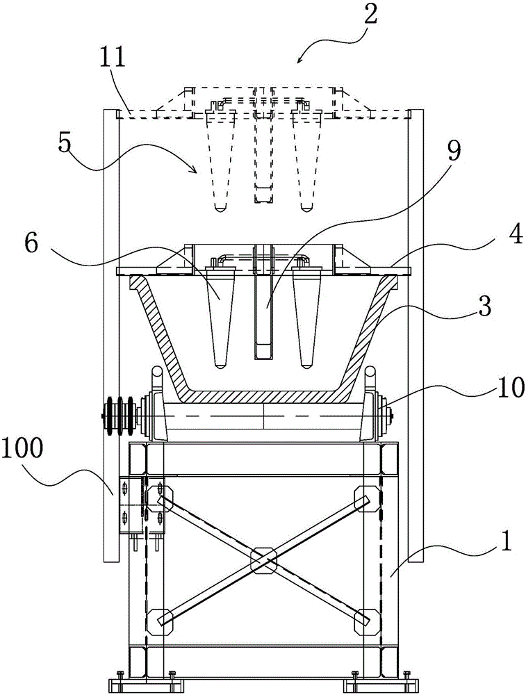 Calcium carbide cooling preforming mechanism