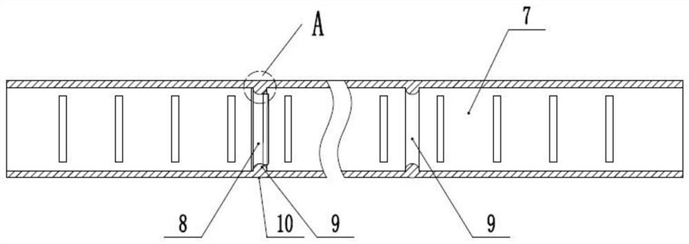 An automatic embedding device for the septum plug of the condenser liquid collection pipe