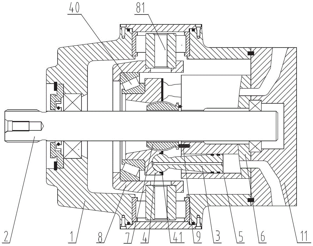 A swash plate plunger pump or motor