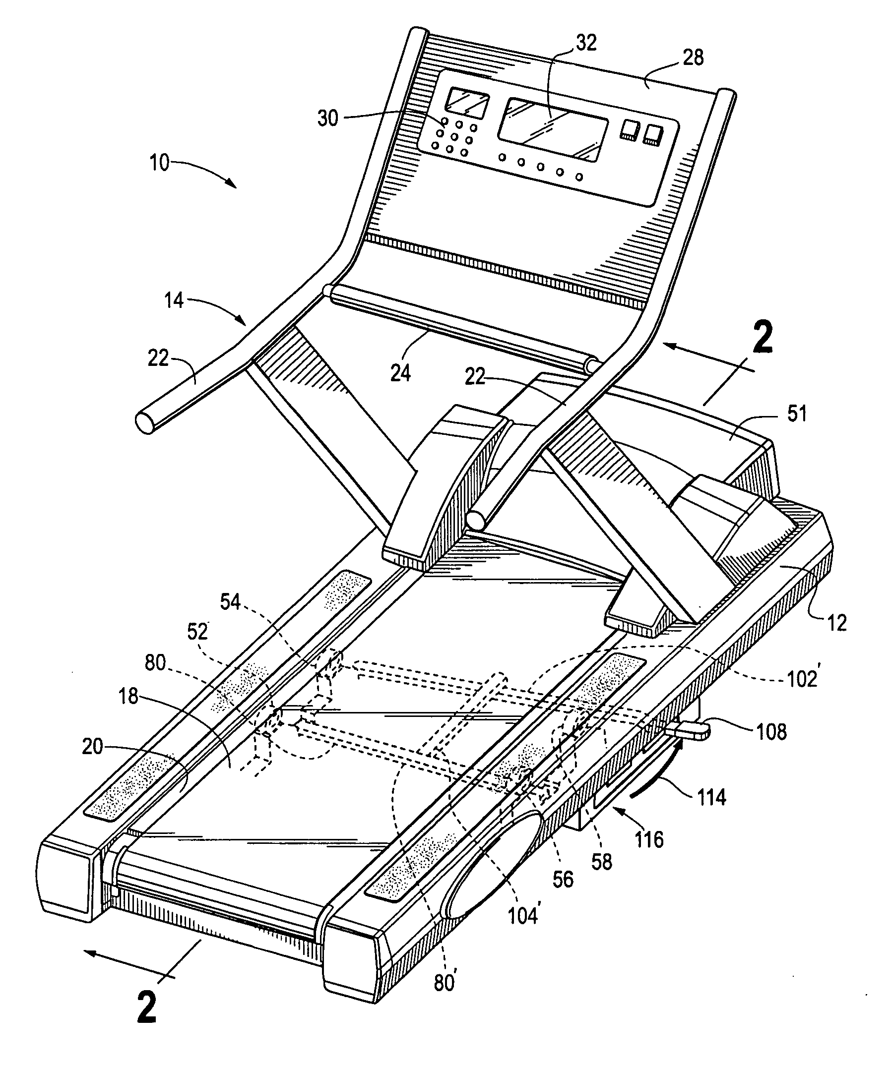 Treadmill deck mechanism