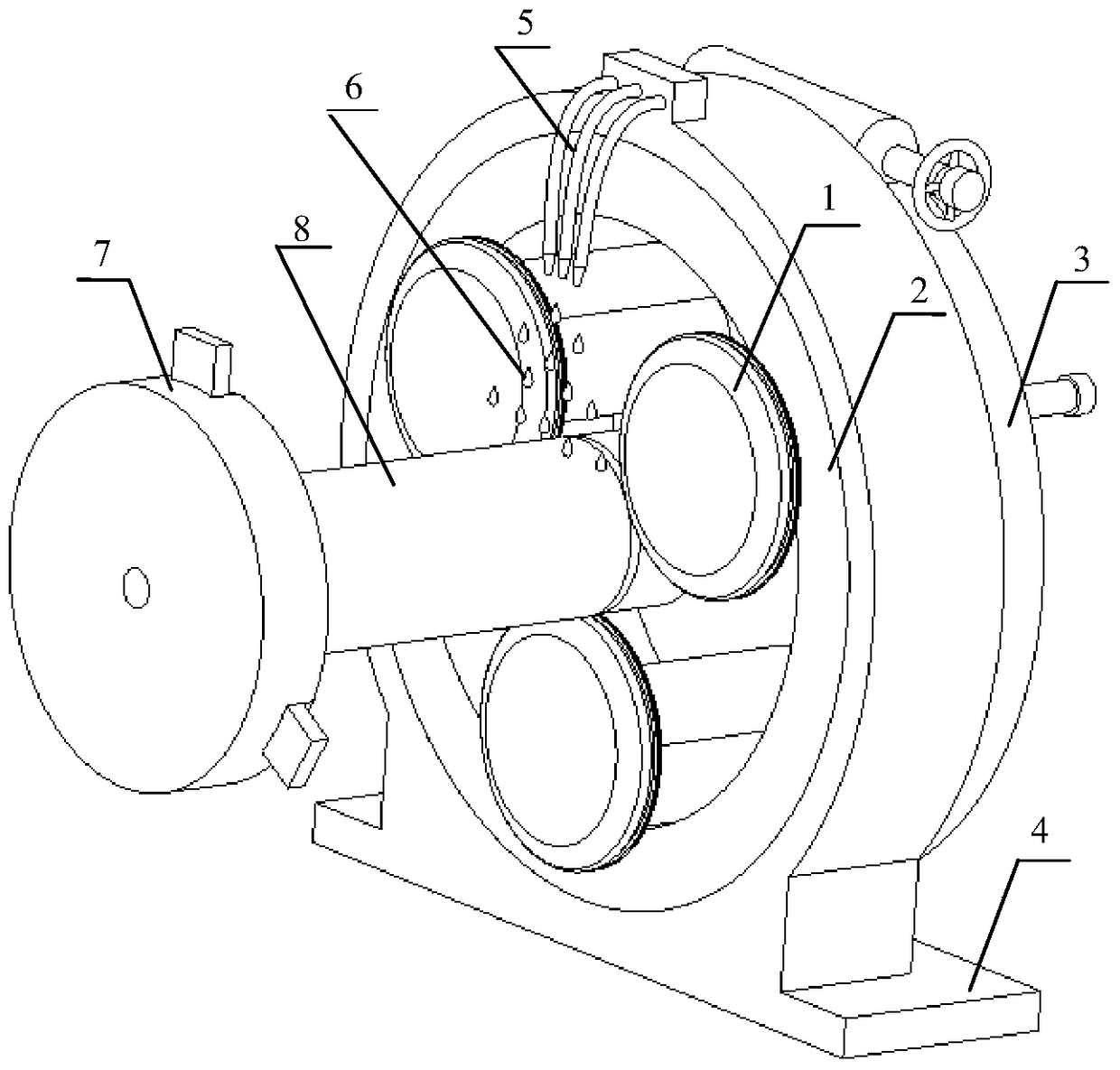 A method and device for preparing a micro-nano gradient structure on the surface of a metal member